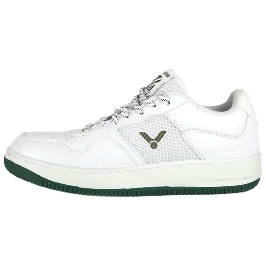 Victor LIZIJIA x VICTOR Slip Resistant Abrasion Resistant Low top Casual Shoes Unisex White Green