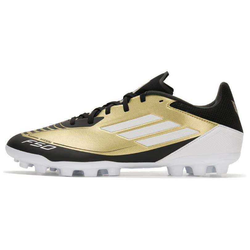 Adidas Adidas F50 League Artificial Turf PU, Textile, Synthetic Leather Soccer Shoes Unisex Black Gold