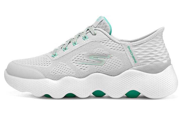 Skechers Women's GO WALK Massage Low top Walking Shoes Women's Gray Green