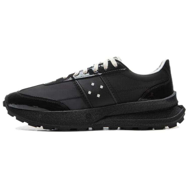 Li-Ning Li Ning Light Boat Slip Resistant Abrasion Resistant Low top Casual Shoes Unisex Black