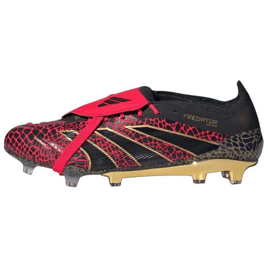 Adidas Adidas Slip Resistant Abrasion Resistant Soccer Shoes Unisex Black Red