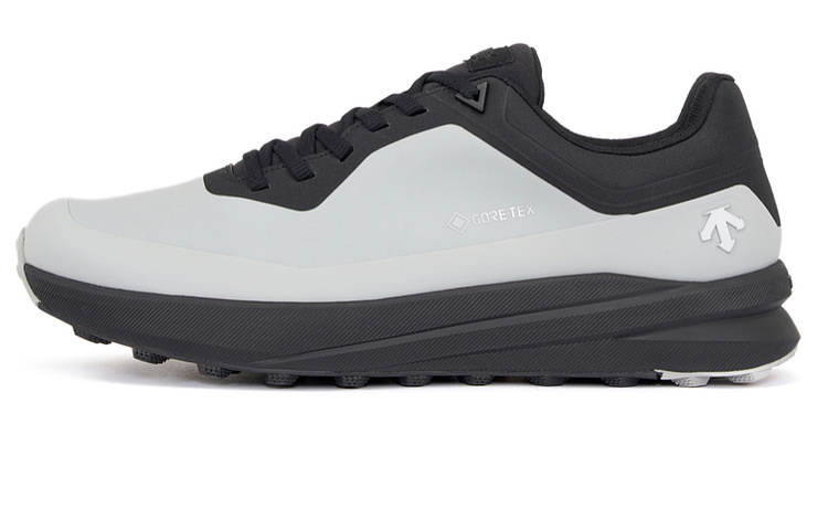 DESCENTE DUALIS Collection Leather Abrasion Resistant, Waterproof, And Impact Resistant Mid top Casual Shoes Men's Gray
