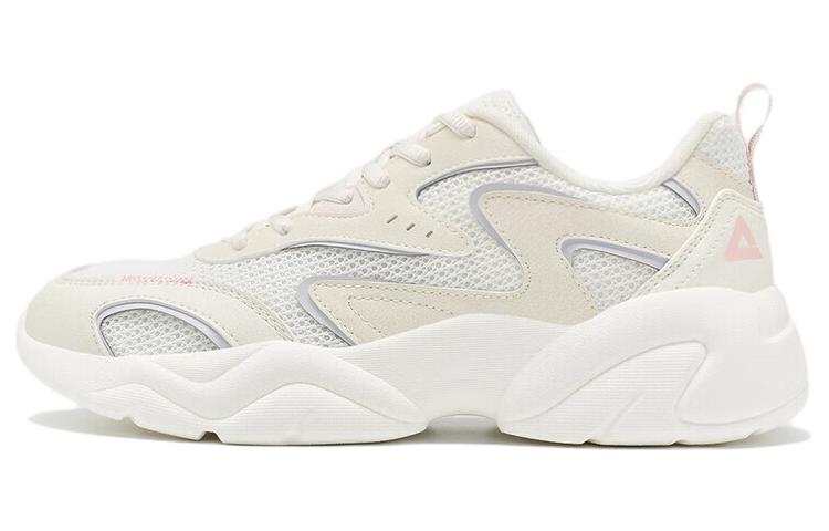 PEAK Slip Resistant Abrasion Resistant Low top Casual Shoes Women's Beige White Pink