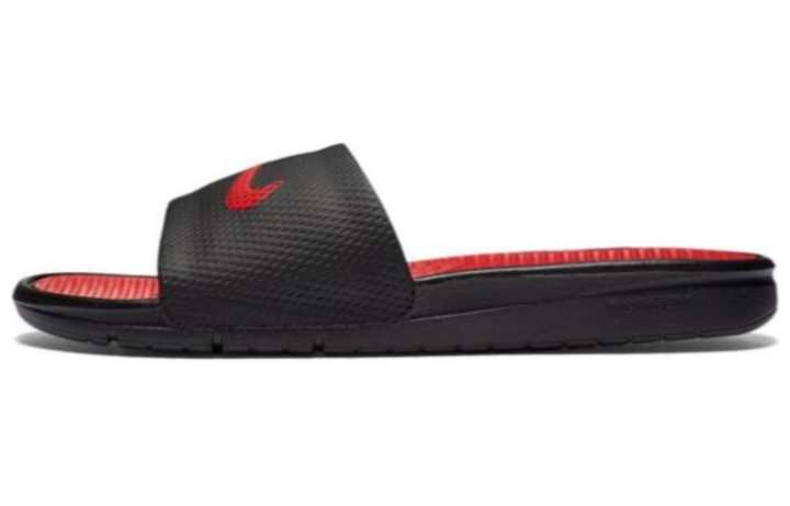 Nike Nike Slip Resistant Odor Resistant Slide Slippers Men's Black Red