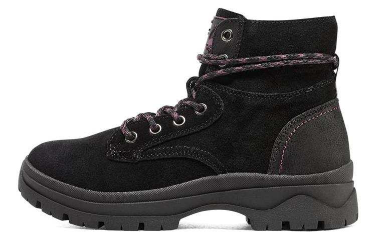 Skechers BOBS BROADIES Crew Combat Boots Women's All Black