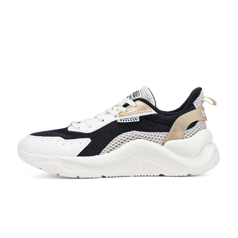 361° Cushioning, Wear Resistant Low top Casual Shoes Women's Black White