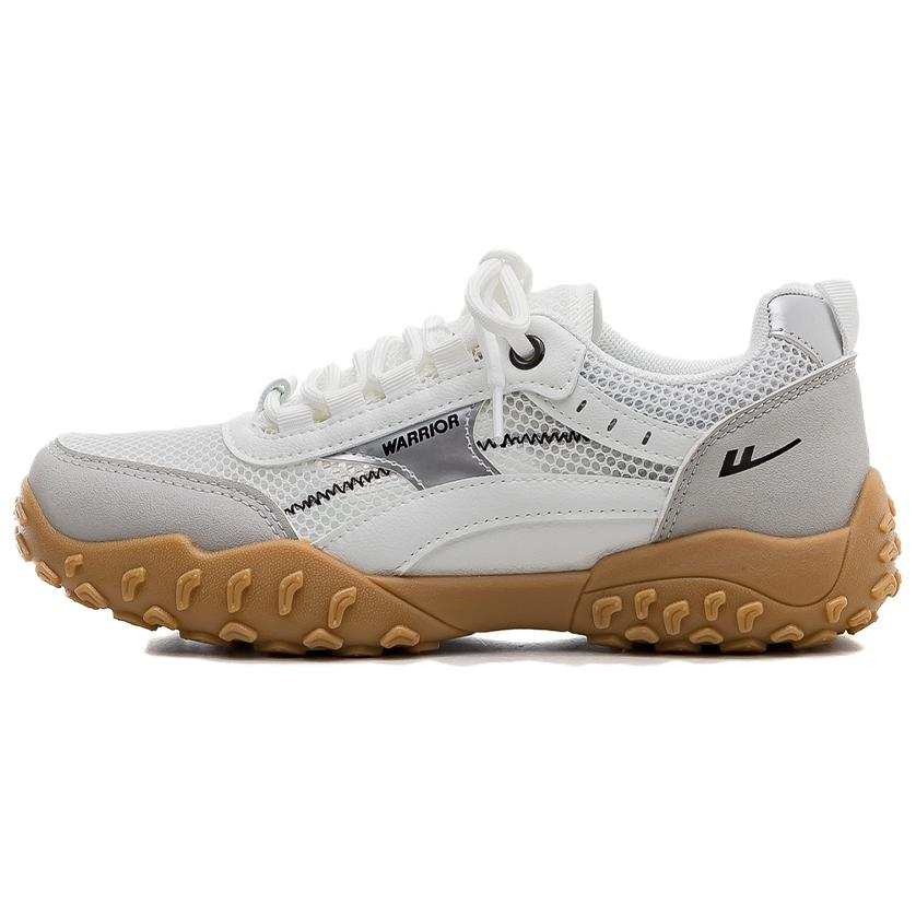 Warrior Cushioning Breathable Cushioning Breathable Low top Casual Shoes Women's White Gray