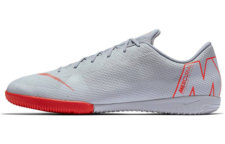 Nike Nike IC/in Cushioning Slip Resistant Abrasion Resistant Soccer Shoes Men's Gray Red