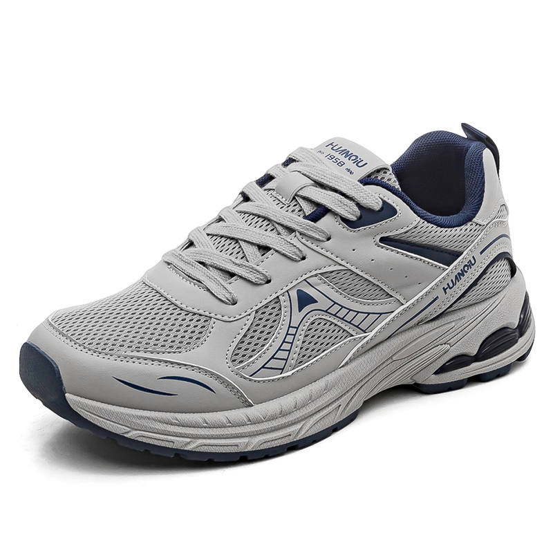 HUANQIU Low top Casual Shoes Men's Gray Blue