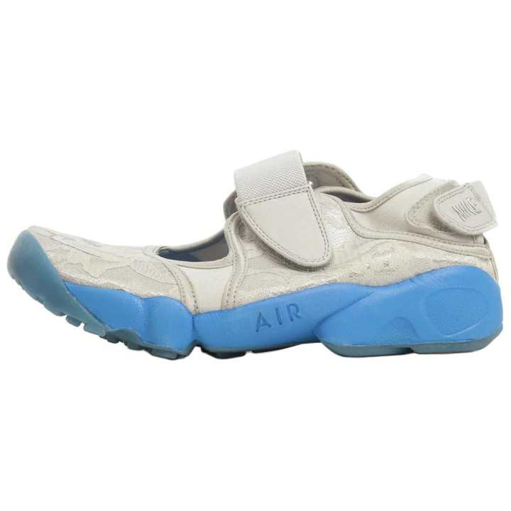 Nike Nike Air Rift Slip Resistant Abrasion Resistant Low top Training Shoes Women's Gray Blue