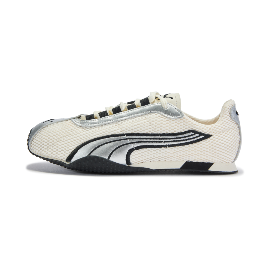 PUMA H Street Slip Resistant And Breathable Low top Casual Shoes Unisex Silver Glow White
