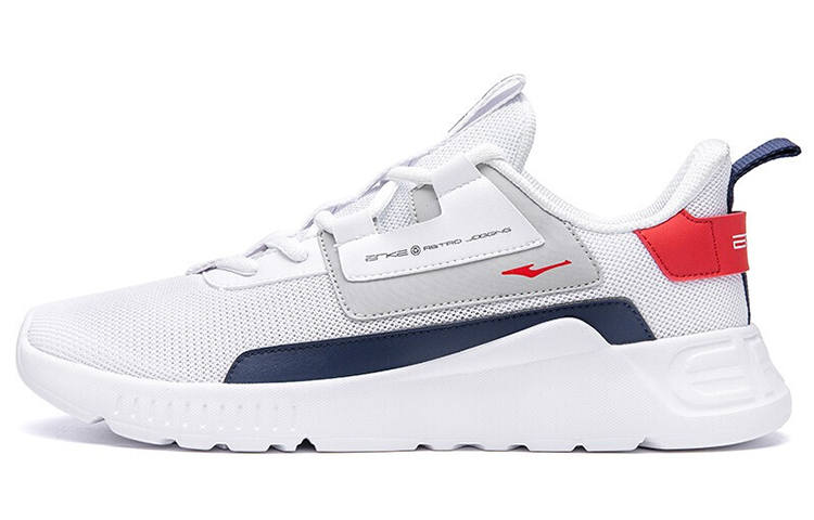 Erke Mesh Slip Resistant, Abrasion Resistant, Breathable, Lightweight Low top Casual Shoes Men's White Bay Blue
