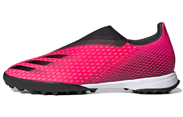 Adidas Adidas X GHOSTED TF Turf Abrasion Resistant Abrasion Resistant Soccer Shoes Unisex Rose Red