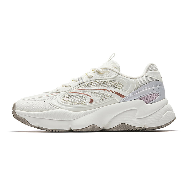 Anta Slip Resistant, Abrasion Resistant, Lightweight Low top Casual Shoes Women's White Pink
