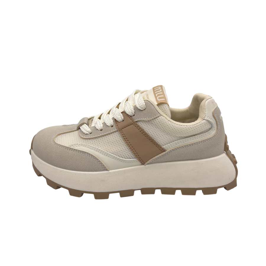 NPNF Retro Waffle Leg Lengthening Slip Resistant Height Increasing Low top Casual Shoes Women's