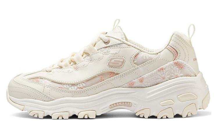 Skechers D'Lites 1.0 Height Increasing Casual Shoes Women's Pink Beige