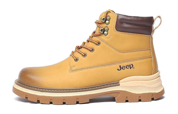 Jeep Jeep Combat Boots Men's Black, Yellow