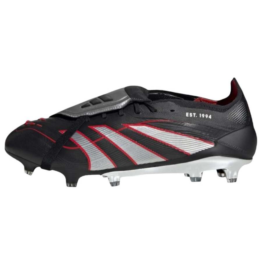 Adidas Adidas Predator FG Firm Ground Natural Grass Soccer Shoes Unisex Black Silver