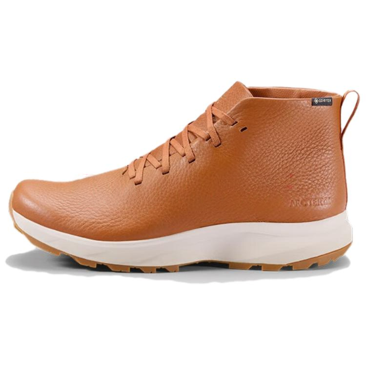 Arcteryx Arc'teryx Solano LTHR Comfortable Cushioning Slip Resistant Mid top Casual Shoes Unisex Brown Gray