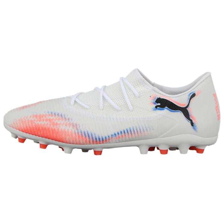 PUMA FUTURE 8 MG Multi Ground Abrasion Resistant Soccer Shoes Unisex White Red