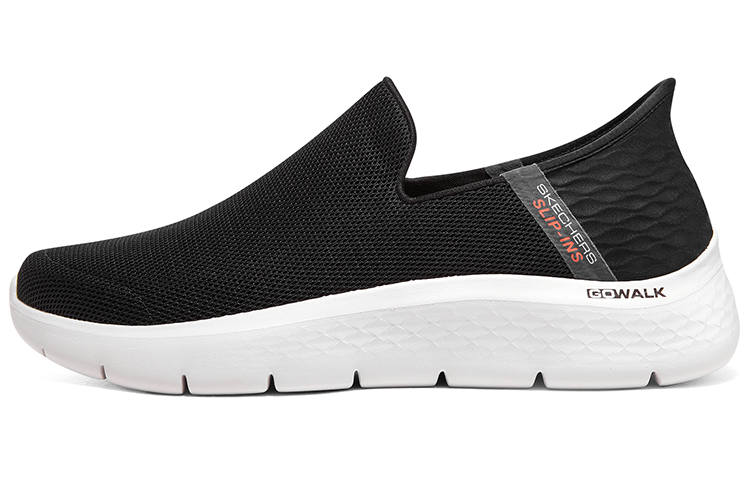 Skechers Go Walk Fle Hands Free Slip Ins Mesh Abrasion Resistant Abrasion Resistant Low top Casual Shoes Men's Black