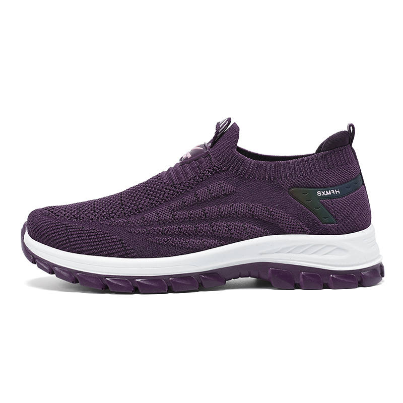 DOUBLE STAR 88 Flyknit Slip on Walking Shoes, Summer, Mesh Refreshing, Elderly Shoes, Soft Sole Comfortable Fabric