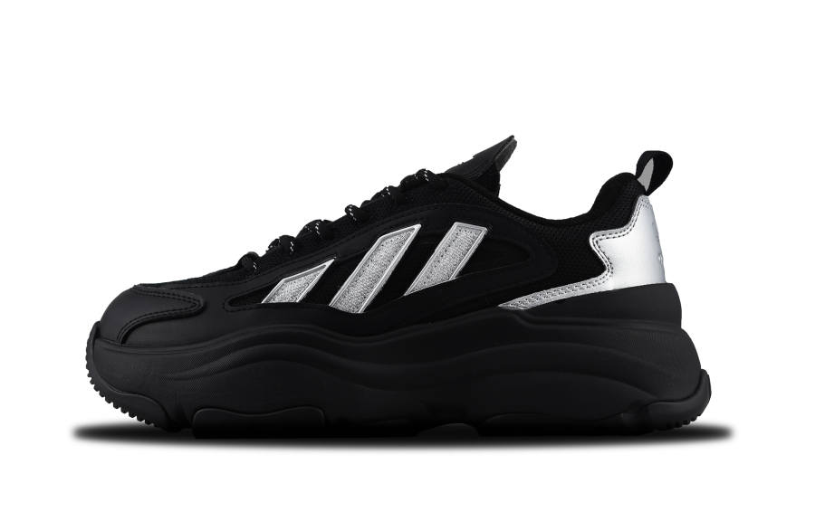 Adidas Originals OZGAIA Slip Resistant Abrasion Resistant Low top Casual Shoes Women's Black Silver