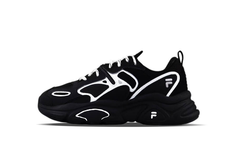 FILA Mars 2 Abrasion Resistant Low top Casual Shoes Unisex Black White