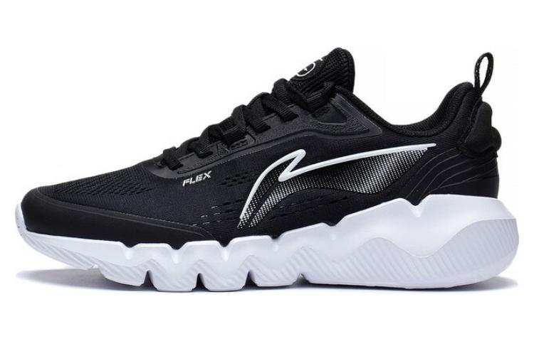 Li-Ning Li Ning LN Fle Slip Resistant Abrasion Resistant Low top Casual Shoes Women's Black White