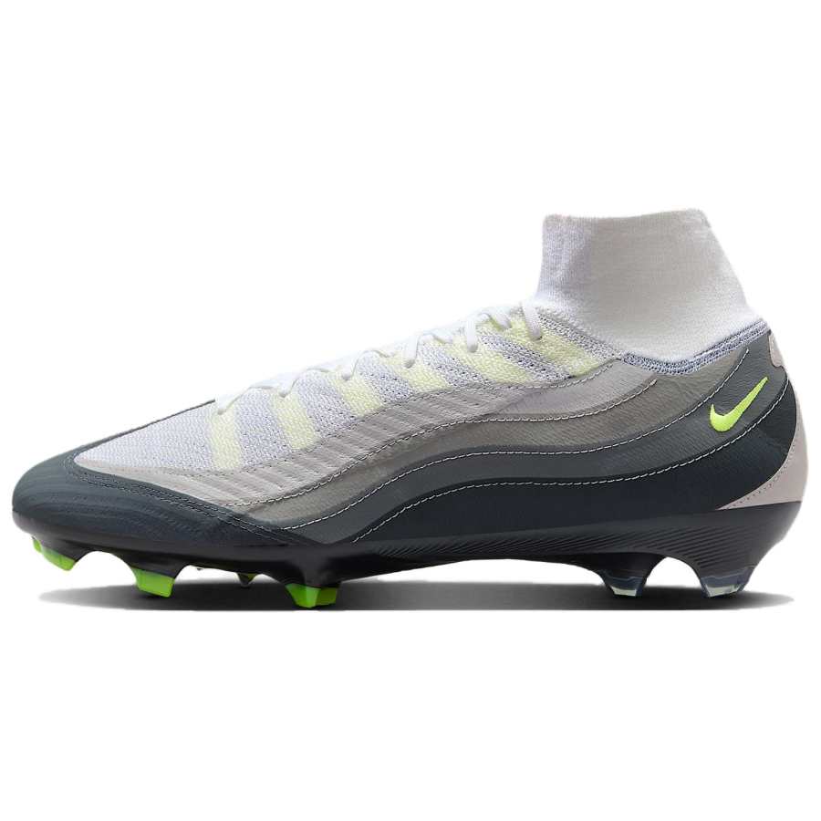 Nike Nike Mercurial Superfly 10 FG Firm Ground Fabric Slip Resistant Abrasion Resistant Soccer Shoes Unisex Gray Black