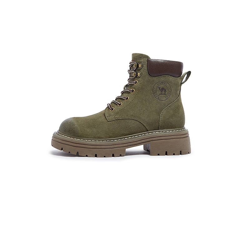 CAMEL CAMEL Short Combat Boots Women's Green
