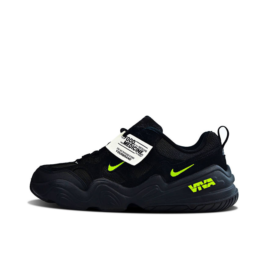 Nike Nike Tech Hera Abrasion Resistant Low top Casual Shoes Unisex Black Green