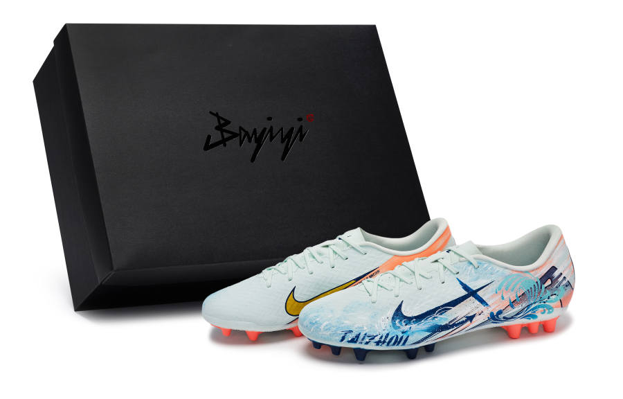 Nike Nike Mercurial Vapor 16 Cushioning Soccer Shoes Unisex White Blue Orange Yellow