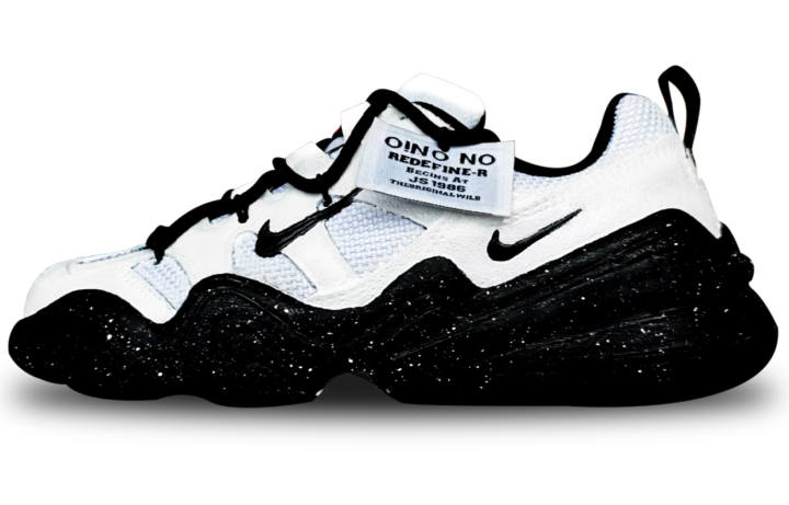 Nike Nike Tech Hera Cushioning Height Increasing Low top Casual Shoes Unisex Black White