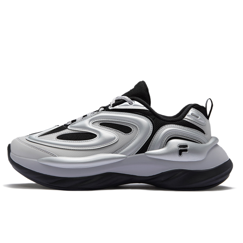 FILA FUSION BUZZARD Meteorite Shoes Wear resistant And Lightweight Low top Casual Shoes Men's Black Gray
