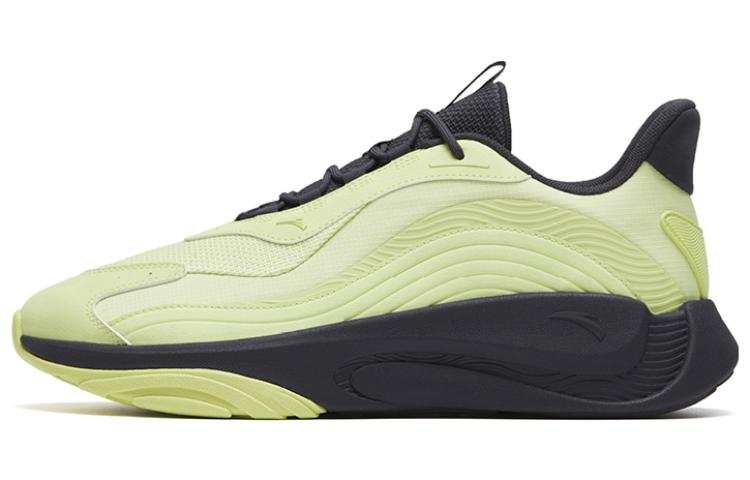 Anta Cushioning Abrasion Resistant Rebound Low top Sports Casual Shoes Men's Green Charcoal Gray