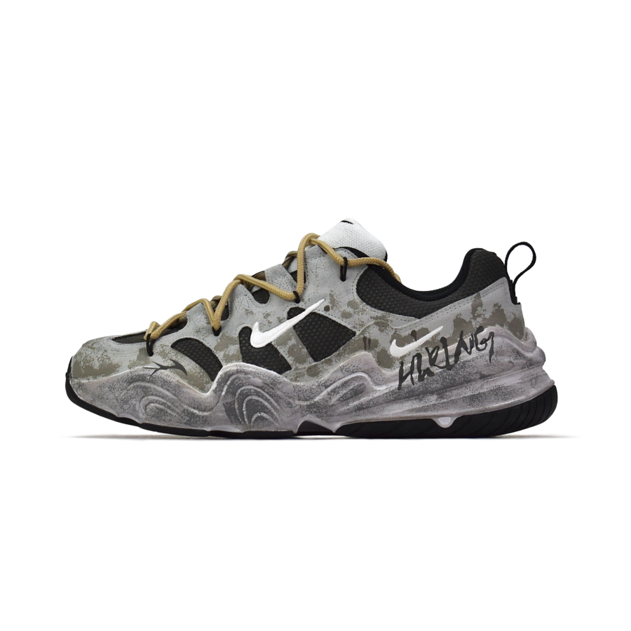 Nike Nike Tech Hera Abrasion Resistant Low top Casual Shoes Unisex Gray Black