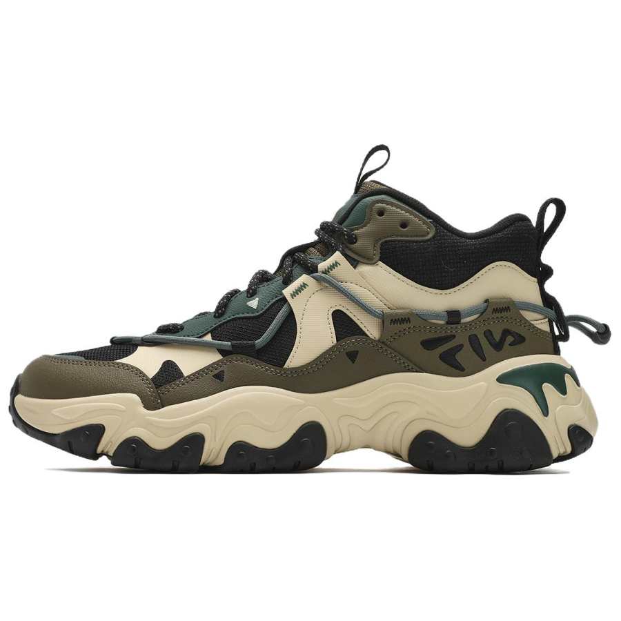 FILA Mid top Casual Shoes Men's Black Green