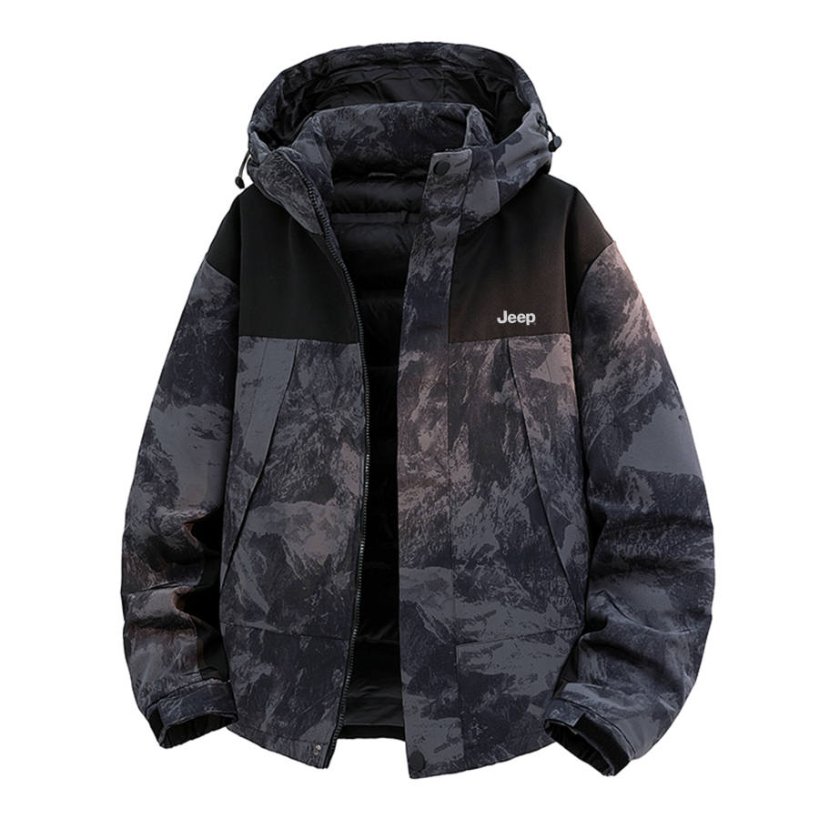 Jeep Jeep Down Jackets Unisex Hooded Thickened Down Jacket