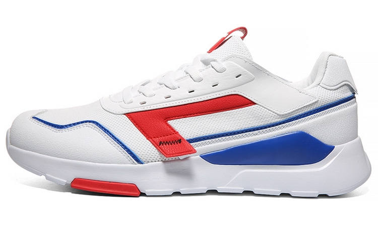 PEAK Breathable, Abrasion Resistant, Lightweight Low top Sports Casual Shoes Men's White Blue Red
