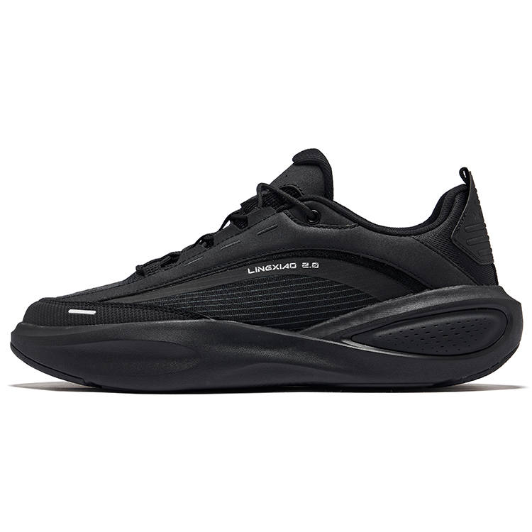 Erke Linhuo 2.0 Slip Resistant, Abrasion Resistant, Breathable Low top Casual Shoes Men's Jet Black