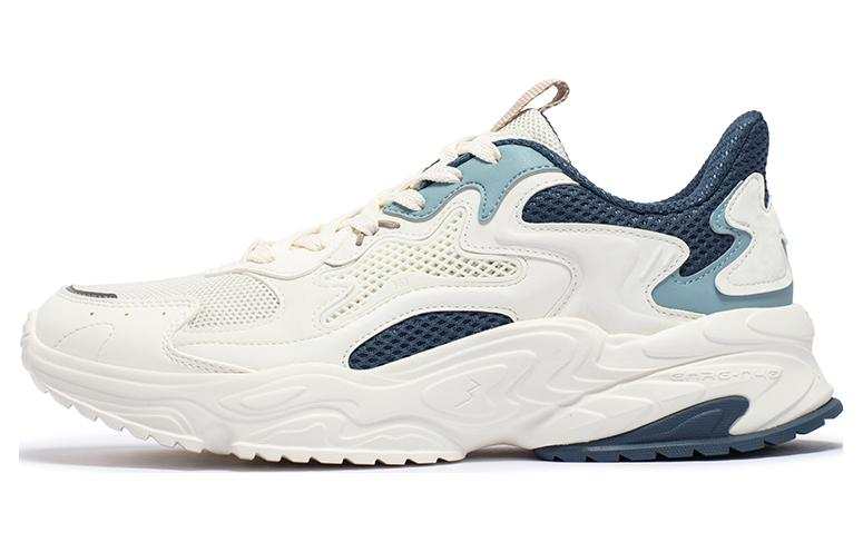361° Cushioning, Wear Resistant Mid top Casual Shoes Men's White Blue