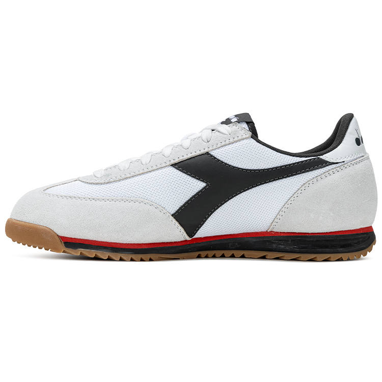 Diadora Abrasion Resistant Low top Casual Shoes Unisex White Black