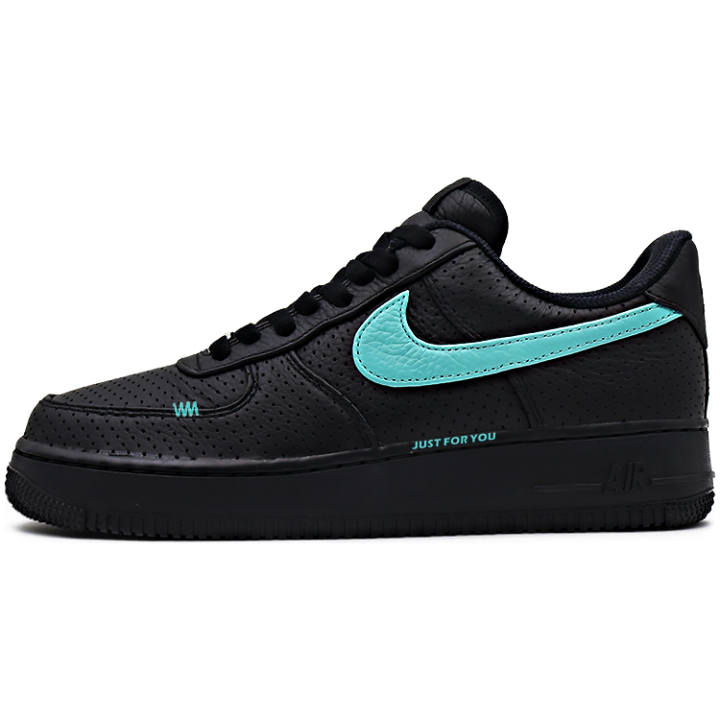 Nike Nike Air Force 1 Low Slip Resistant Abrasion Resistant Low top Skateboard Shoes Unisex Black Green
