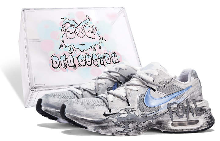 Nike Nike Air Max Fusion Mesh Lightweight Low top Casual Shoes Men's Gray Blue