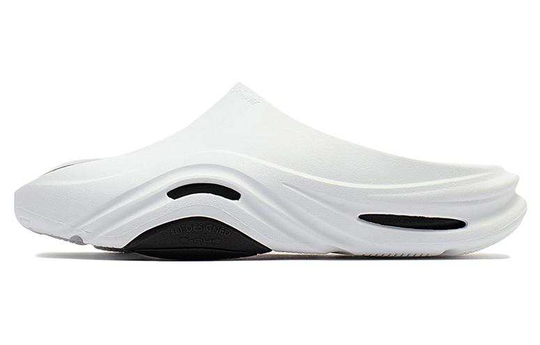 361° N40 Slip Resistant Abrasion Resistant Quiet Slide Slippers Men's Black White