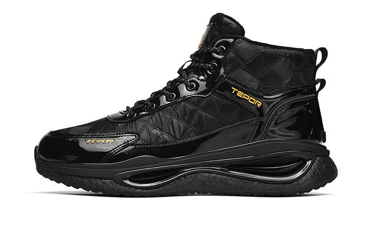 TEPOR Thickened And Fleece Lined, Thermal Insulated Shoes, Fashion Versatile, Sports High top Casual Shoes Unisex