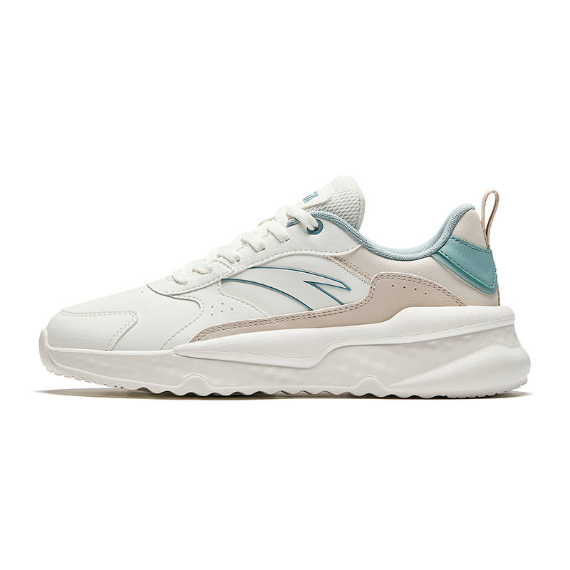 Anta Unruly Series Slip Resistant Abrasion Resistant Low top Casual Shoes Women's White Beige Green