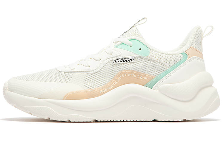 361° Slip Resistant Abrasion Resistant Low top Casual Shoes Women's White Cyan