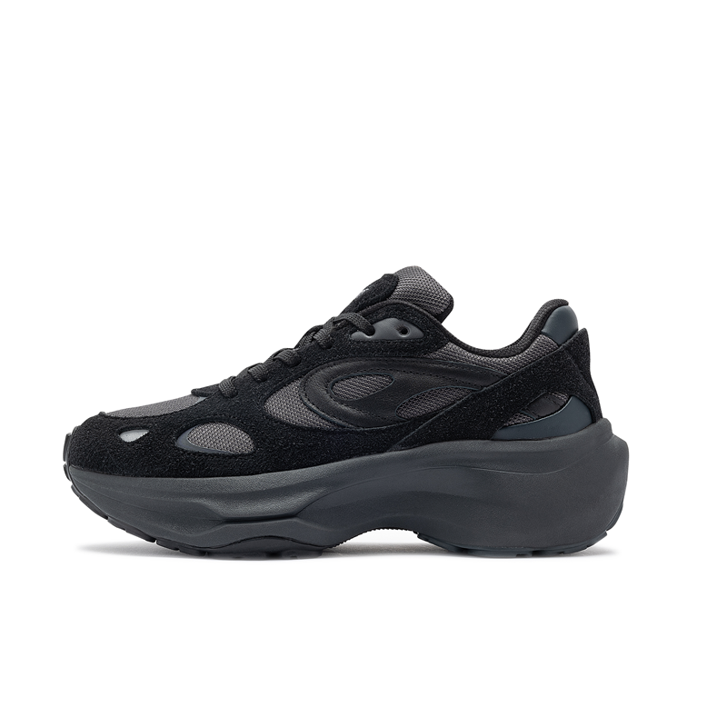 ANTA SNEAKERVERSE Cushioning, Wear Resistant Low top Casual Shoes Women's Black Gray